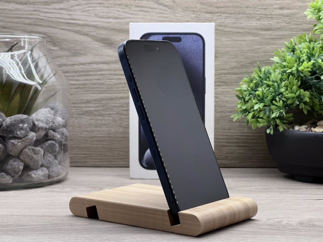 iPhone 15 Pro Blue Titanium 128GB 2 ÉV Garanciával Számlával Aksi 90%