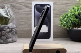 iPhone 15 Pro Black Titanium 128GB 2 ÉV Garanciával Számlával Aksi 98%