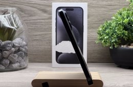 iPhone 15 Pro Black Titanium 128GB 2 ÉV Garanciával Számlával Aksi 98%