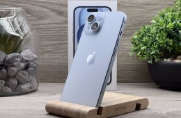 Hibátlan iPhone 15 Blue 128GB 2 ÉV Garanciával Számlával Aksi 90%