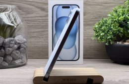 Hibátlan iPhone 15 Blue 128GB 2 ÉV Garanciával Számlával Aksi 90%