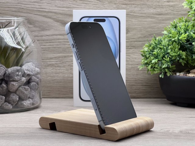 Hibátlan iPhone 15 Blue 128GB 2 ÉV Garanciával Számlával Aksi 90%