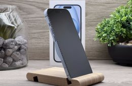 Hibátlan iPhone 15 Blue 128GB 2 ÉV Garanciával Számlával Aksi 90%