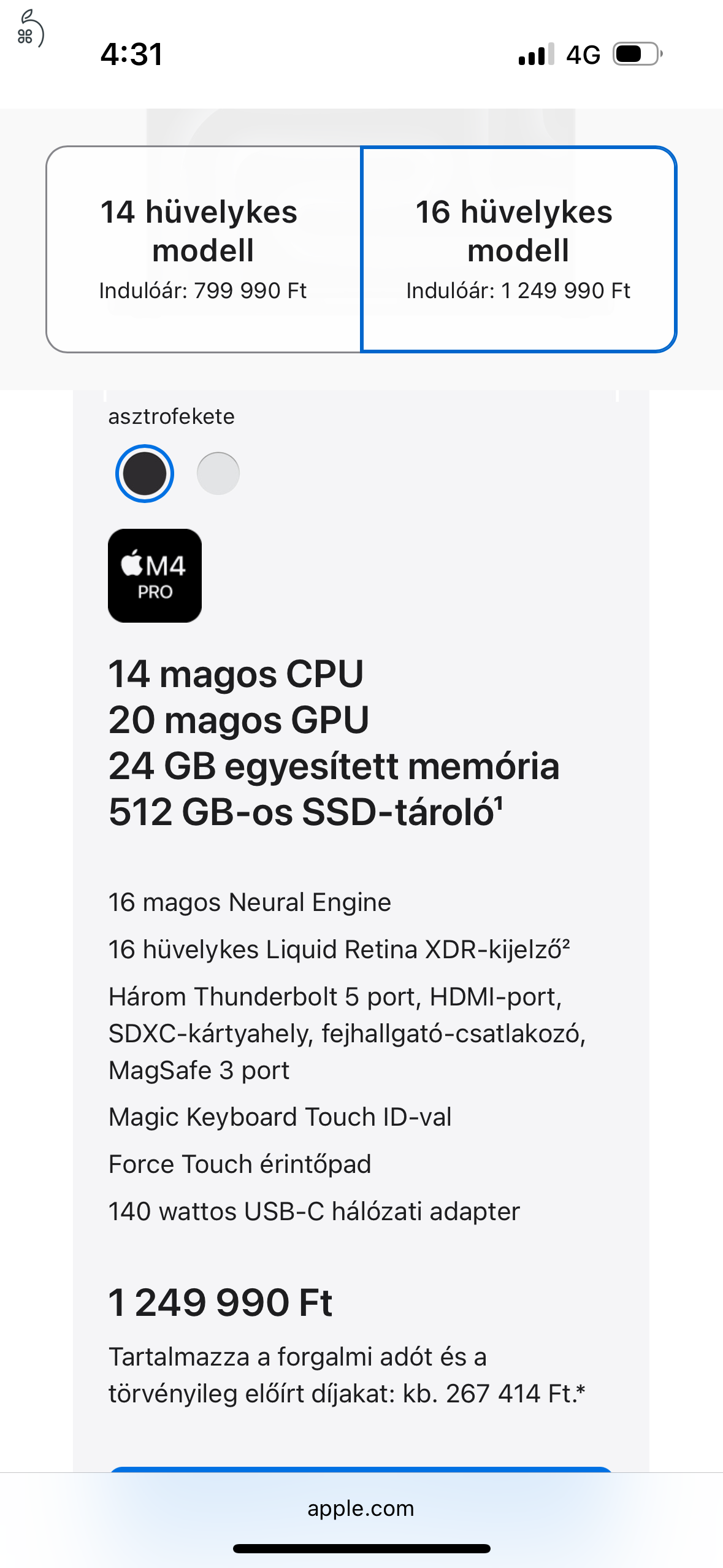 AKCIÓ - NÉZZ RÁ !! MacBook Pro 16
