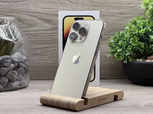 Hibátlan iPhone 14 Pro Gold 256GB 2 ÉV Garanciával Számlával Aksi 93%