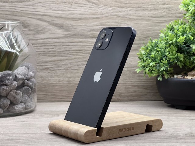 iPhone 12 Black 128GB 2 ÉV Garanciával Számlával Aksi 100%