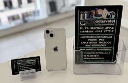 iPhone 13 128GB Független Használt/1-3 hónap gar./Akku 92%/p4236