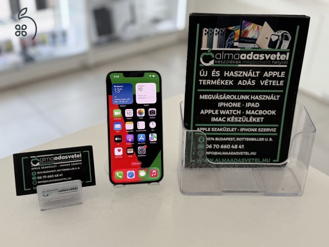 iPhone 13 128GB Független Használt/1-3 hónap gar./Akku 92%/p4236