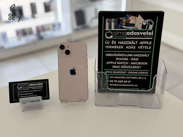 iPhone 13 128GB Független Megkímélt/1-3 hónap gar./Akku 85%/p4237