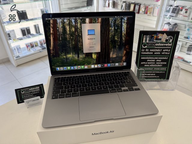 MacBook Air M1 8GB/256ssd/Újszerű/1-3 hónap gar./Akku 87%/p4239