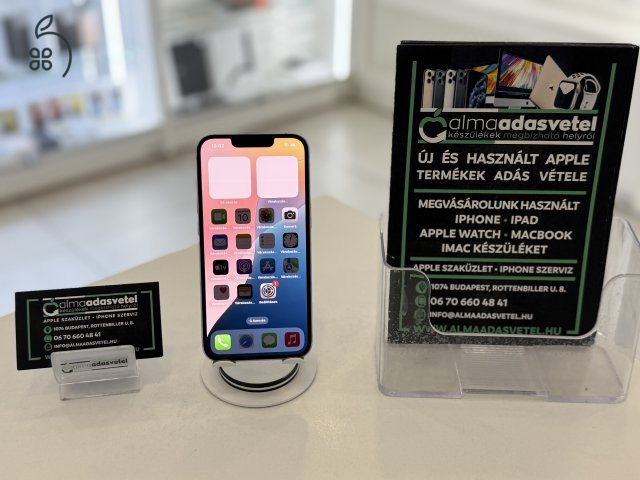iPhone 14 128GB Független Újszerű/1-3 hónap gar./Akku 85%/p4240