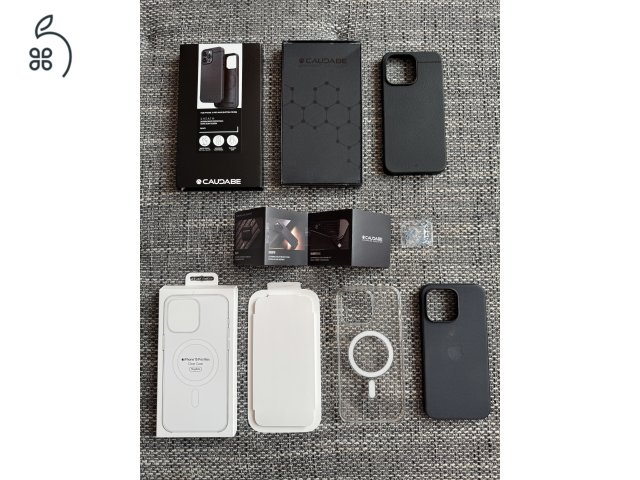 iPhone 15 Pro Max tokok eladók (Caudabe, FineWoven, Clear Case)
