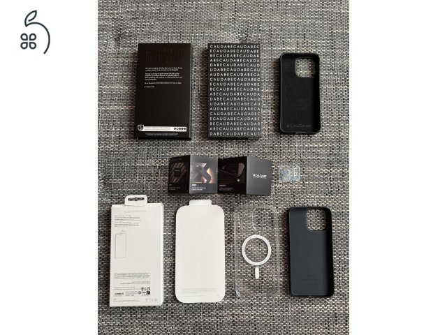 iPhone 15 Pro Max tokok eladók (Caudabe, FineWoven, Clear Case)