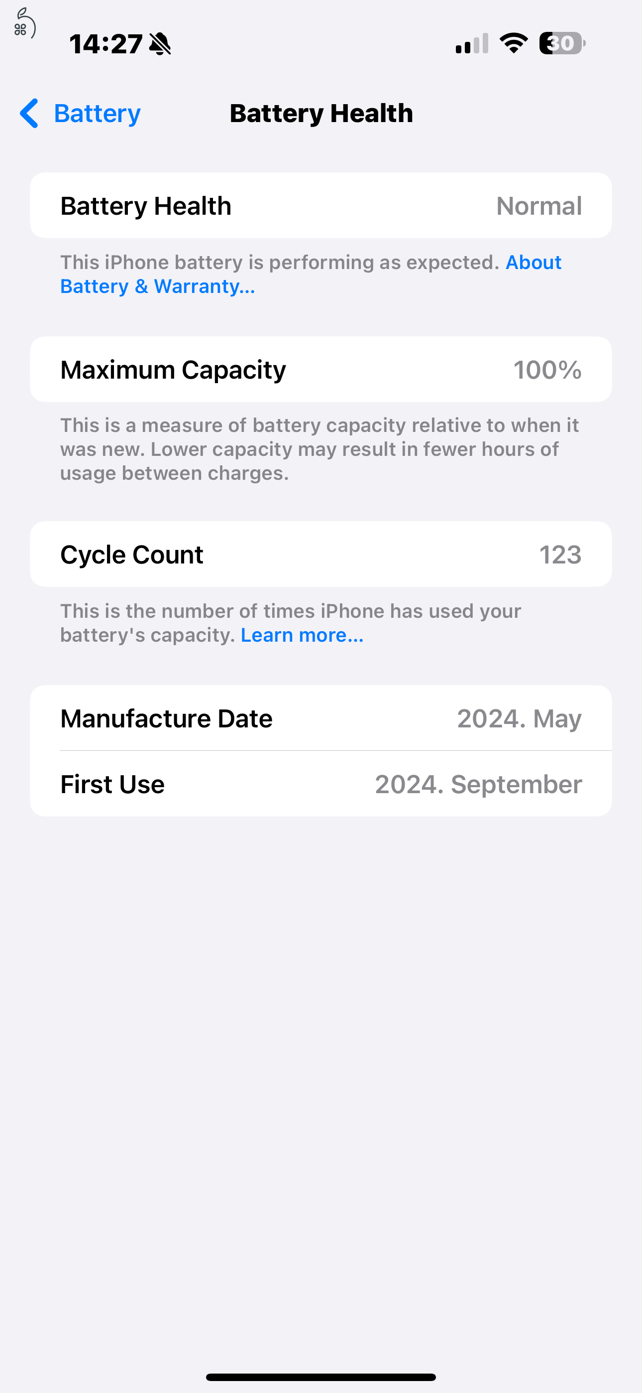 Iphone 15 pro max 100% aku