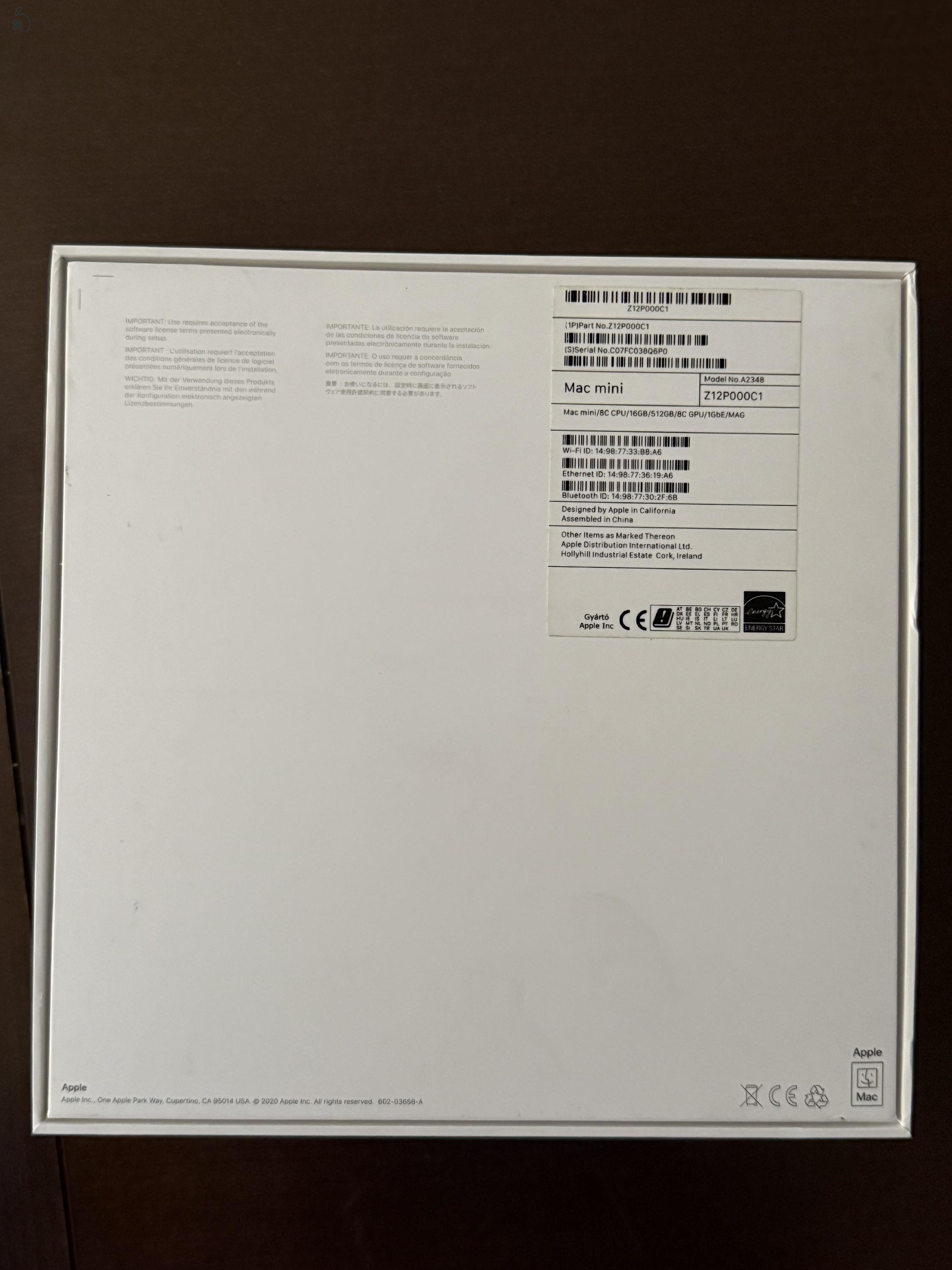 Mac mini M1 CTO (Silver) - 16GB RAM, 512GB SSD
