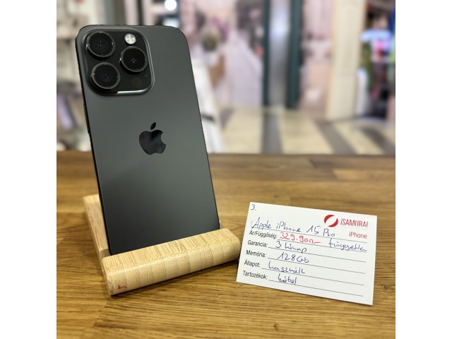 3. Apple iPhone 15 Pro - 128 GB - Black Titán
