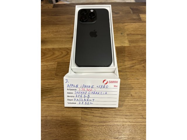 24. Apple iPhone 15 Pro - 128 GB - Fehér