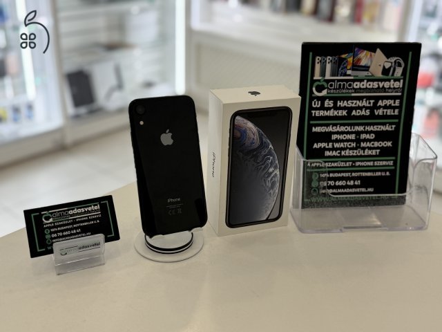 iPhone XR 128GB Fekete Független Újszerű/1 hónap gar./p4241