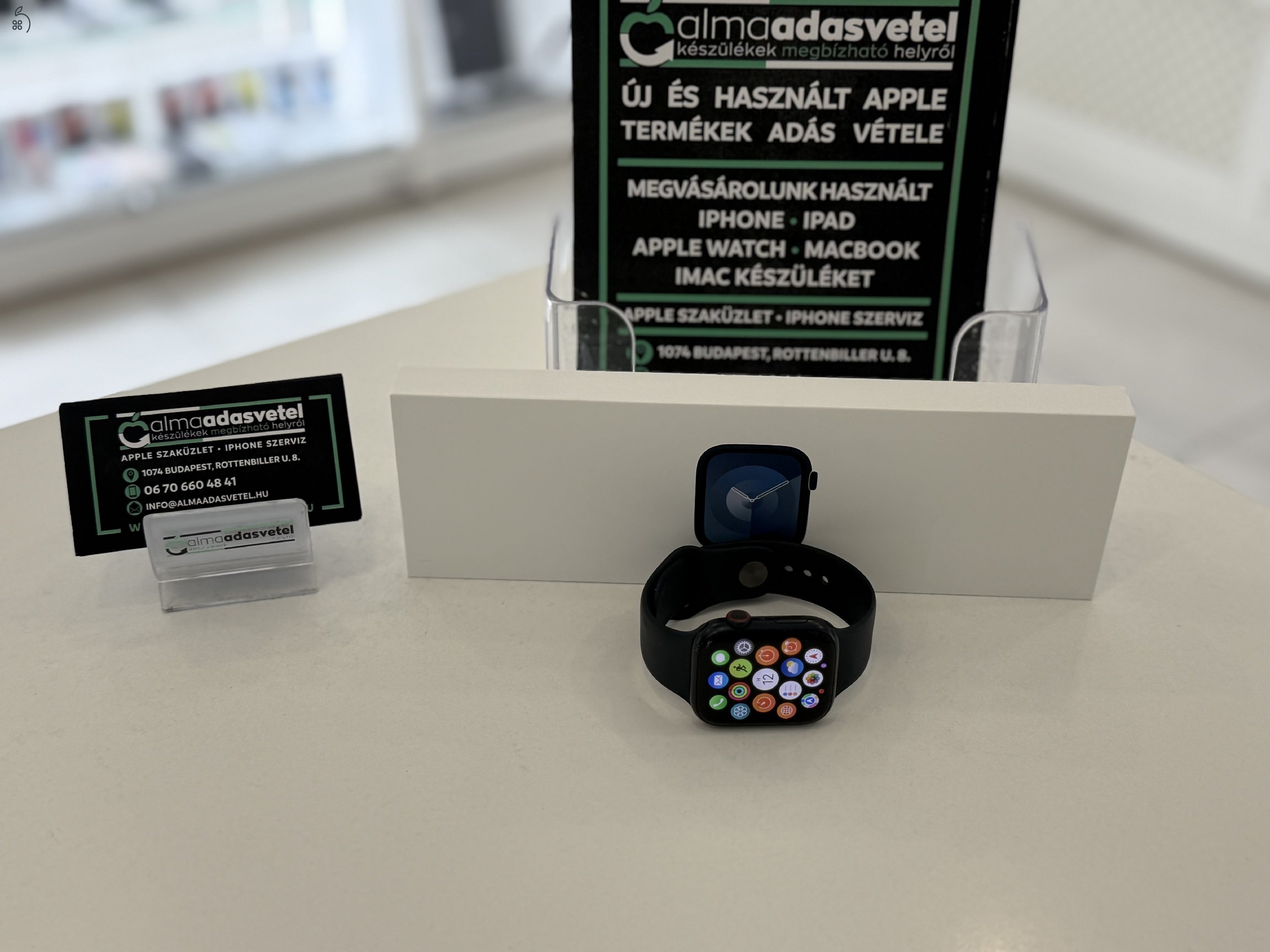 Apple Watch 9 45mm Cellular Megkímélt/1-3 hónap gar./Akku 95%/p4243