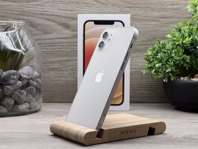 iPhone 12 White 64GB 2 ÉV Garanciával Számlával Aksi 91%