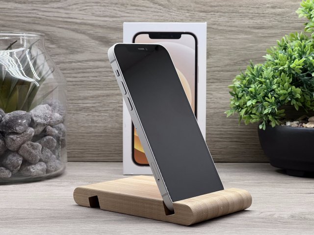 iPhone 12 White 64GB 2 ÉV Garanciával Számlával Aksi 91%