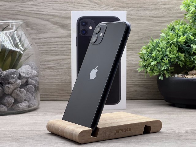 iPhone 11 Black 64GB 2 ÉV Garanciával Számlával Aksi 100%