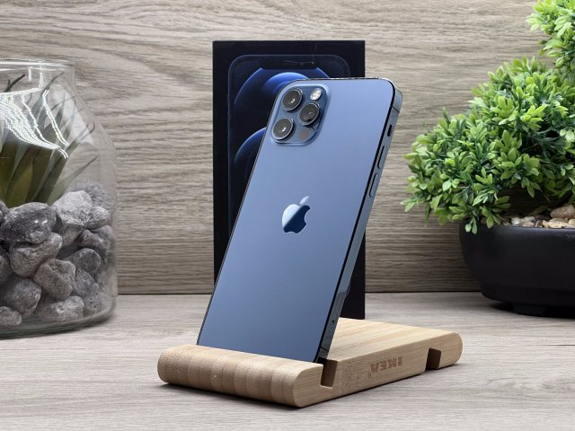 Hibátlan iPhone 12 Pro Pacific Blue 256GB 2 ÉV Garanciával Számlával Aksi 100%