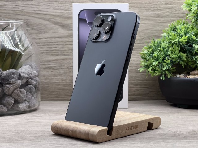 Hibátlan iPhone 16 Pro Max Black Titanium 256GB 2 ÉV Garanciával Számlával Aksi 100%