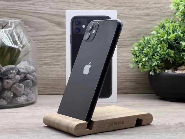 iPhone 11 Black 64GB 2 ÉV Garanciával Számlával Aksi 100%