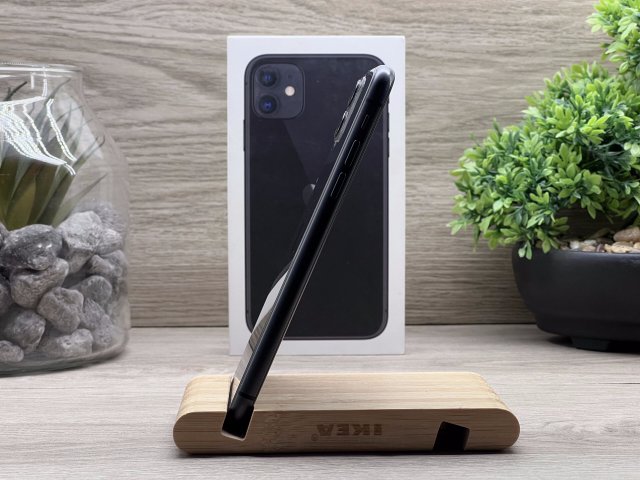 iPhone 11 Black 64GB 2 ÉV Garanciával Számlával Aksi 100%