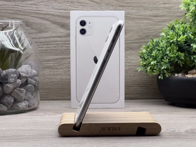 iPhone 11 White 128GB 2 ÉV Garanciával Számlával Aksi 100%