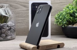 iPhone 11 Black 128GB 2 ÉV Garanciával Számlával Aksi 100%