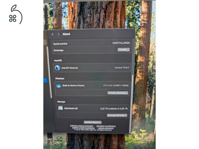 iMac 21.5 4k 2019-es model 2TB SSD és 32GB ram