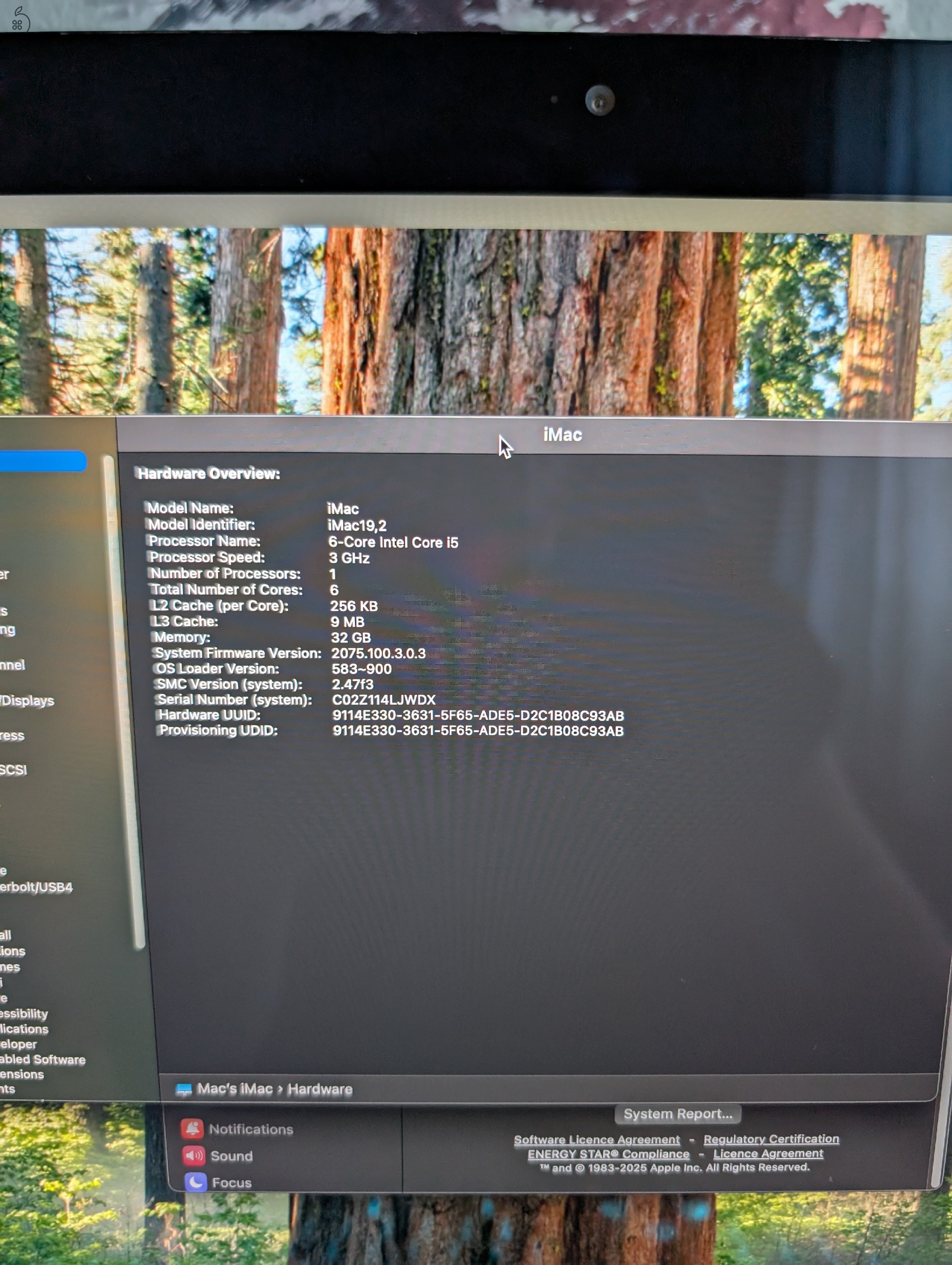 iMac 21.5 4k 2019-es model 2TB SSD és 32GB ram