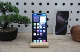 Apple iPhone 15 Pro Max - Black Titanium - Használt, karcmentes