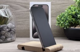 Hibátlan iPhone 15 Pro Natural Titanium 256GB 2 ÉV Garanciával Számlával