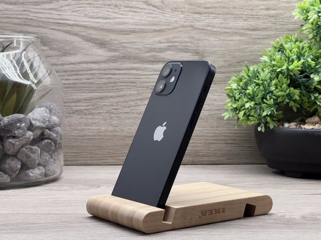 iPhone 12 Mini Black 128GB 2 ÉV Garanciával Számlával Aksi 100%