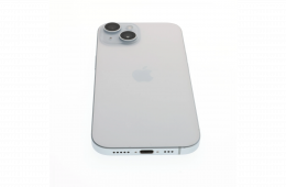!! 1 ÉV GARANCIA !! Apple iPhone 15 128 GB Blue Titanium 100%