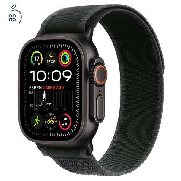 Watch Ultra 2 GPS + Cellular - Black Titanium Case with Black Trail Loop - M/L 