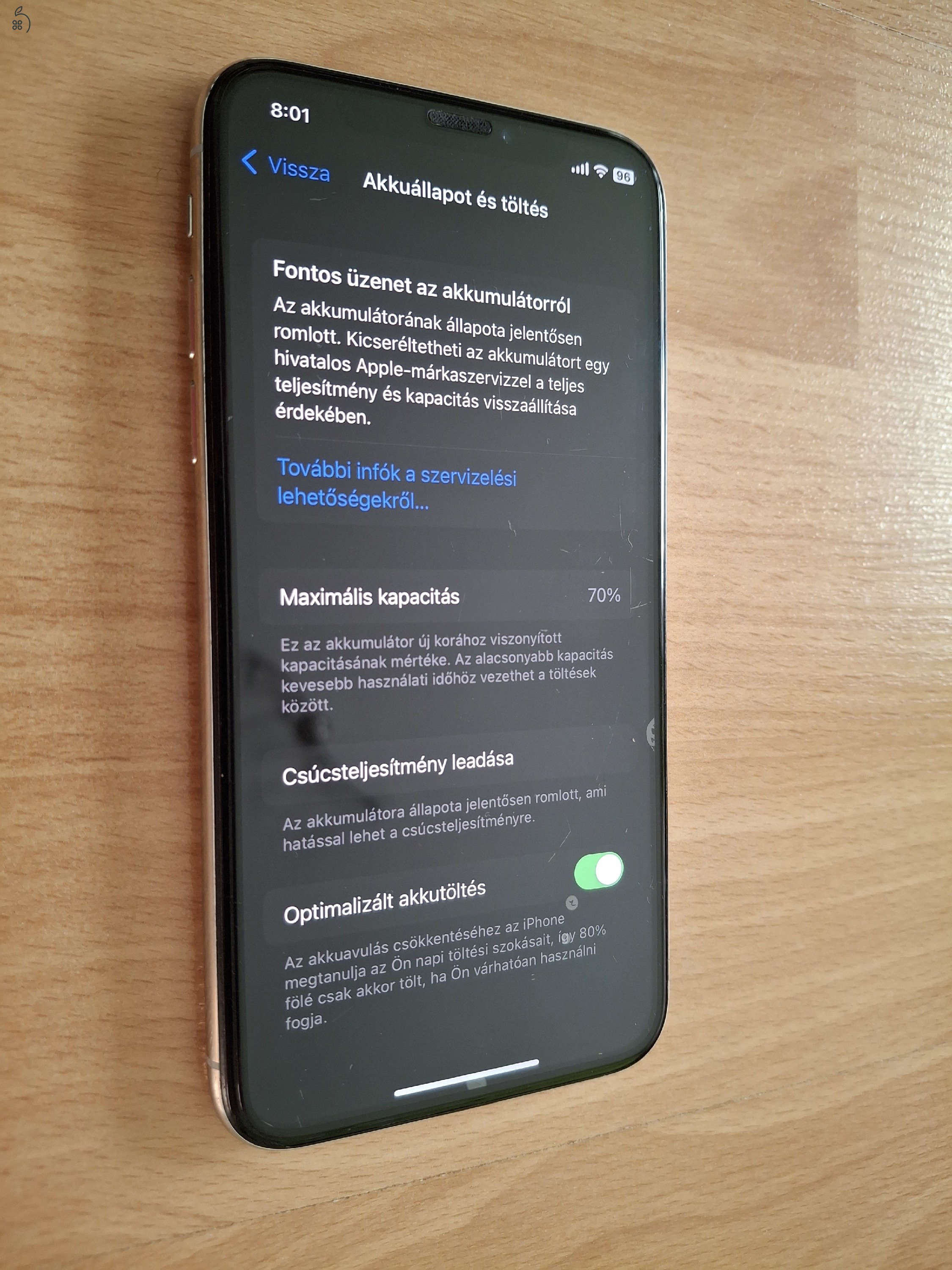 Eladó Iphone X Silver 64GB szép állapotban kedvező áron