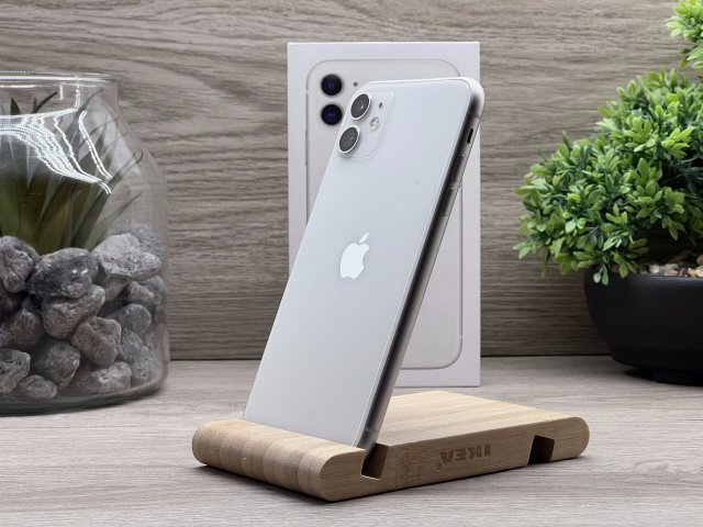 Hibátlan iPhone 11 White 128GB 2 ÉV Garanciával Számlával Aksi 100%