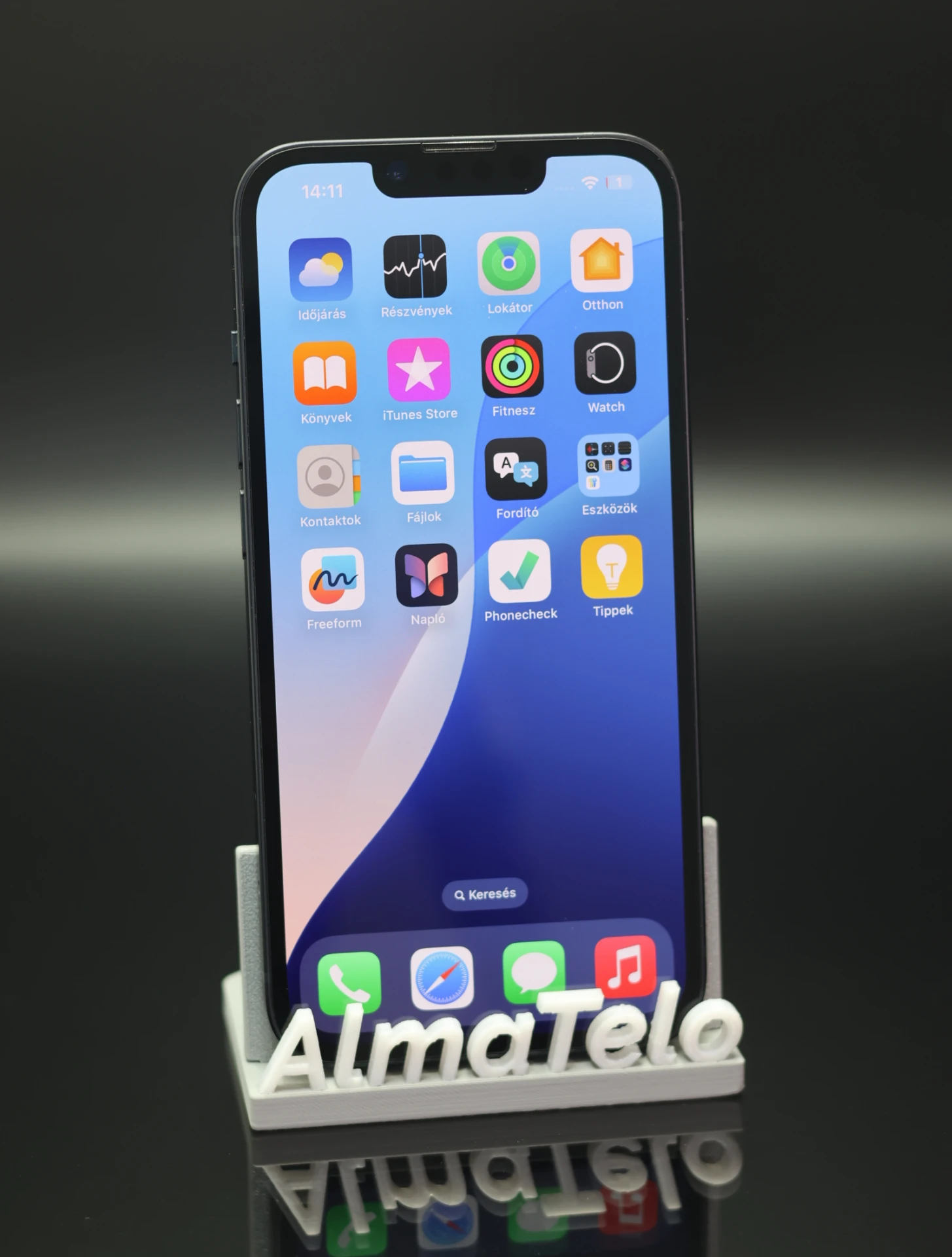 Apple iPhone 14 128 GB Midnight 100% akku - 12 HÓ GARANCIA