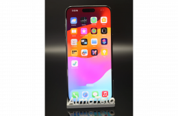 Apple iPhone 15 Pro Max 256 GB Black Titanium 100% akku - 12 HÓ GARANCIA
