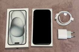 iPhone 15 Plus 128GB - AKKU 92% - kártyafüggetlen, szép állapotban