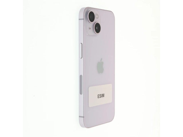 !! 1 ÉV GARANCIA !! Apple iPhone 14 128 GB Purple 100% – ESIM
