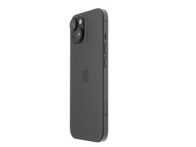 !! 1 ÉV GARANCIA !! Apple iPhone 15 128 GB Black Titanium 100%