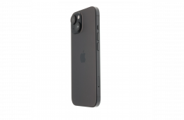 !! 1 ÉV GARANCIA !! Apple iPhone 15 128 GB Black Titanium 100%