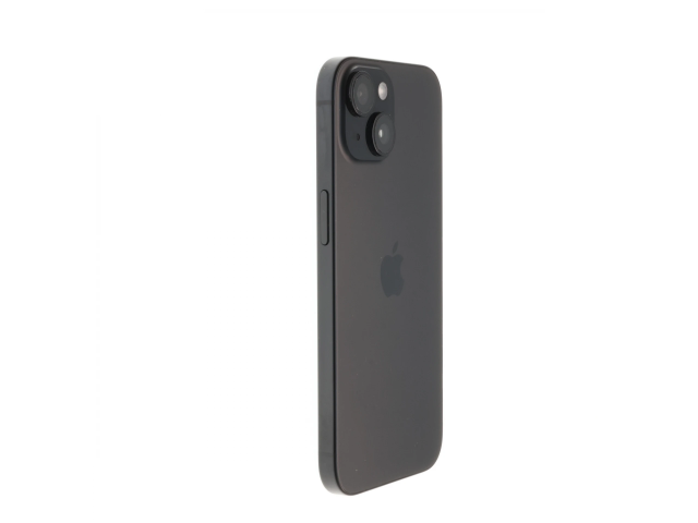 !! 1 ÉV GARANCIA !! Apple iPhone 15 128 GB Black Titanium 100%