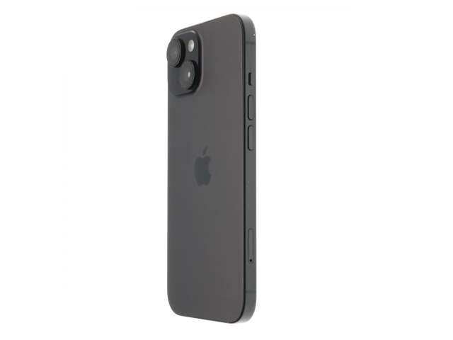 !! 1 ÉV GARANCIA !! Apple iPhone 15 128 GB Black Titanium 100%