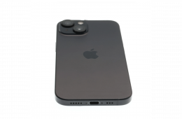 !! 1 ÉV GARANCIA !! Apple iPhone 15 128 GB Black Titanium 100%
